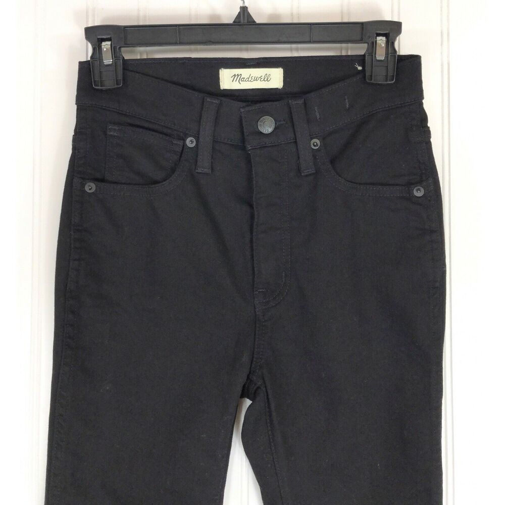 Madewell Womens size 24 jeans black 10" high rise skinny - Picture 2 of 5